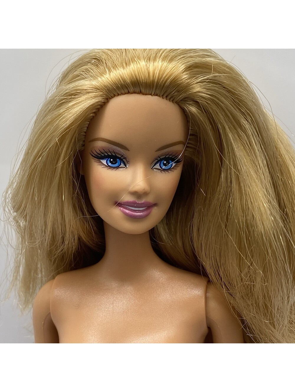 Y2K Barbie Nude Blue eyes Blonde Hair For OOAK redress B11